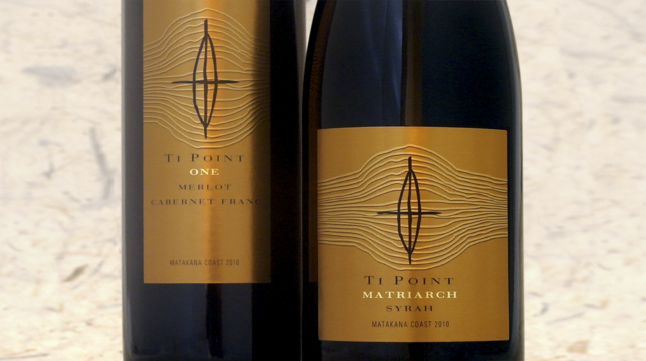 Ti Point brand and wine packaging designed by Mark Adams Brand Stories.